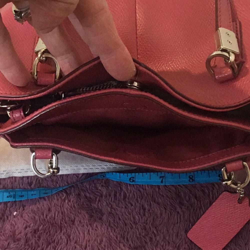 Coach Pink Satchel Bag - Picture 13 of 16